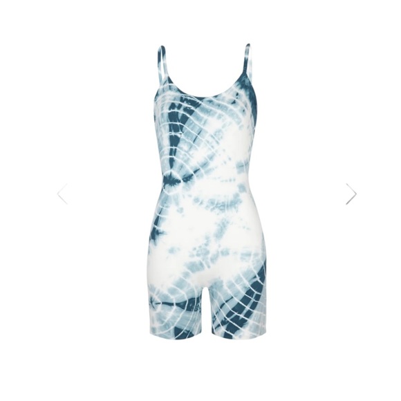 NEW Lacausa Anthropologie Luna Unitard Pacific Swirl Size Medium Tie Dye - Picture 5 of 5